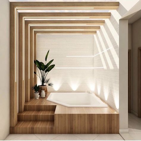 Jacuzzi Room, Home Spa Room, Spa Interior, Japandi Interior, Bathroom Design Decor, Beautiful Bathrooms, House Inspo, Dream Home Design, 인테리어 디자인