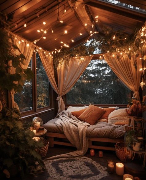 Bedroom Decor Ideas For Couples Romantic, Bedroom Decor For Couples Romantic, Balcony Curtains, Bedroom Decor For Couples, Apartment Bedroom Decor, Apartment Balcony Decorating, Cozy Room Decor, Dream Room Inspiration, Garden Cottage