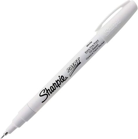 Sharpie Oil-Based Paint Marker, Extra Fine Point Sharpie Paint Markers, Oil Based Sharpie, White Sharpie, Paint Pens For Rocks, Sharpie Paint Pens, White Marker, Sharpie Permanent Markers, Artist Markers, White Paint Pen