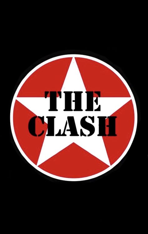 The Clash Logo, Wallpapers Phone, Battle Jacket, Band Art, Music Pics, Rock Metal, The Clash, Classic Rock, Rock Band