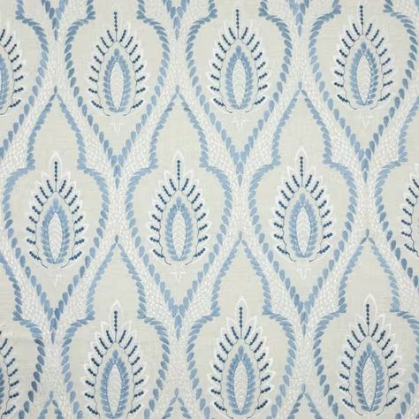 Stout | Wholesale Fabrics, Trimmings & Wallpaper Linen Upholstery Fabric, Fabric Trimmings, Embroidered Linen, Linen Upholstery, Periwinkle Blue, Color Collection, Textile Patterns, Fabric Collection, Fabric Decor