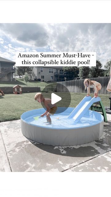 Kiddie Pool Ideas, Plastic Kiddie Pool, Summer Amazon Finds, Toddler Must Haves, Mom Must Haves, Kiddie Pool, Twin Mom, Mom Tips, Amazon Storefront