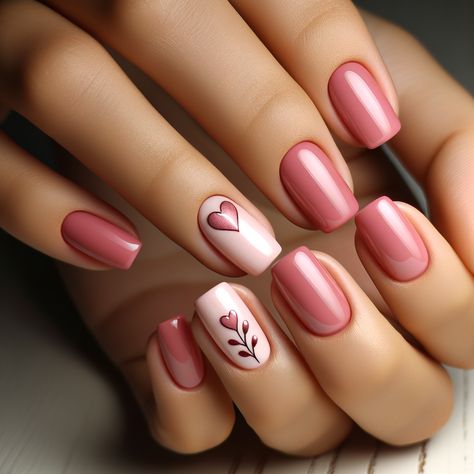 Pretty Gel Nail Ideas, Pink Nails Ideas 2024, Subtle Pink Nails, Pretty Pink Nails Design, Casual Nail Ideas, Pink Gel Nails Ideas, Unique Nail Art Designs, Spring Nails Ideas, Violet Nails