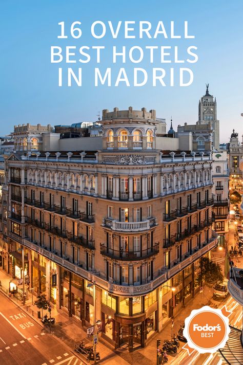 The Best Hotels in Madrid  #Madrid #Spain #Europe #hotels #travel Where To Stay In Madrid, Hotels In Madrid, Travel Madrid, Madrid Aesthetic, Madrid Spain Travel, Madrid Hotels, Spain Hotels, Madrid City, Madrid Travel