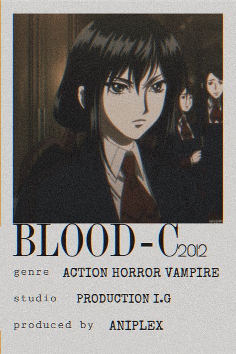 Horror Movies Recommendation, Anime Horror Movie, Anime Watchlist, Blood C, Movies To Watch Teenagers, Movie Nerd, Japanese Animated Movies, Anime Suggestions, Film Posters Minimalist