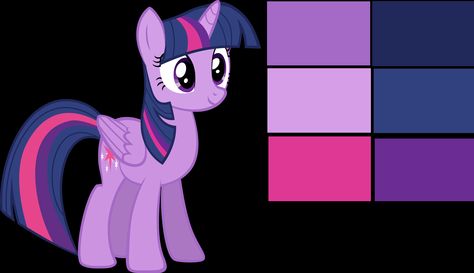 Twilight Sparkle Color Palette No.5 Twilight Sparkle Color Palette, Pony Town Twilight Sparkle, Sparkle Color Palette, Twilight Color Palette, Twilight Redesign, Sparkle Drawing, Mlp References, Sparkle Pony, My Little Pony Birthday Party