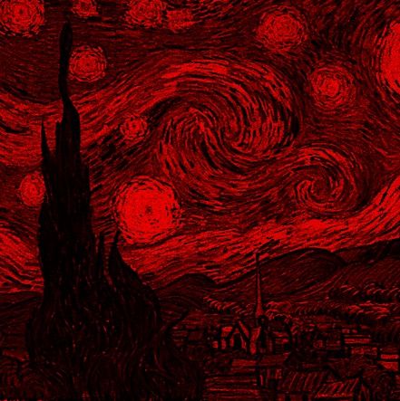 vincent van gogh. Red Starry Night, Van Gogh Wallpaper, Starry Night Painting, Red Painting, Red Vans, Anime Backgrounds, Van Gogh Art, Anime Backgrounds Wallpapers, Backgrounds Wallpapers