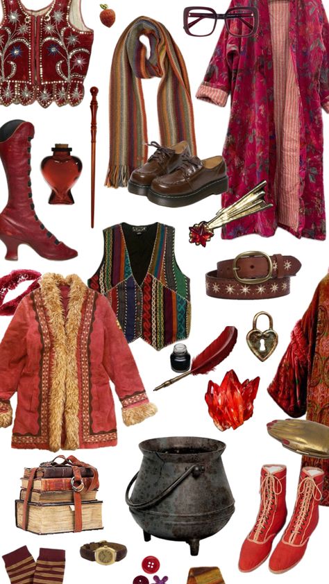 #red #redwizard #magic #wizard #wizardcore #fashion #wizardfashion Clothes Board, New Aesthetic, Fun Fashion, Wizard, Aesthetic Clothes, Red, How To Wear, Clothes