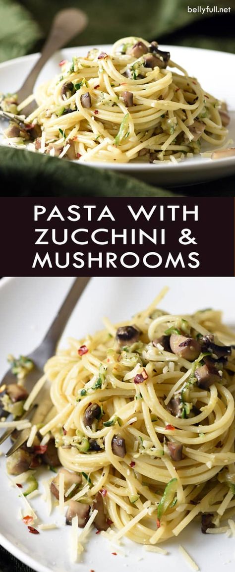 Pasta With Zucchini And Mushrooms, Mushroom Zucchini Recipe, Pasta Receipes, Mushrooms Pasta, Zucchini And Mushrooms, Raw Vegan Dinners, Pasta With Zucchini, Zucchini Mushrooms, Pasta Pesto