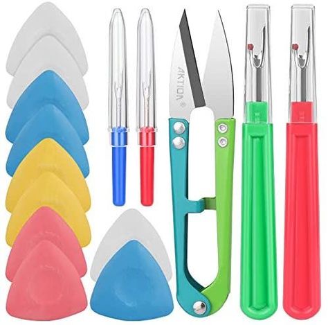 Tailors ChalkSeam Ripper and Thread Remover Kit10PCS Sewing Fabric Markers Chalk4PCS Sewing Stitch Thread Unpicker and 1PCS Sewing Trimming Scissor Nipper Tool Check more at s://www.goodproducts.store/tailors-chalk-seam-ripper-and-thread-remover-kit-10pcs-sewing-fabric-markers-chalk-4pcs-sewing-stitch-thread-unpicker-and-1pcs-sewing-trimming-scissor-nipper-tool/ Tailoring Equipment, Tailoring Tools, Tailors Chalk, Colorful Hairstyles, Sewing Seams, Sewing Room Decor, Sewing Room Organization, Stationery Essentials, Diy Clothes Design