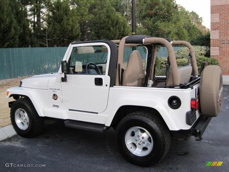 Stone White 2001 Jeep Wrangler Sahara 4x4 Exterior Photo #43430049 White Jeep Wrangler, White Wrangler, Jeep Sahara, 2001 Jeep Wrangler, Jeep Photos, White Jeep, Wrangler Sahara, Jeep Wrangler Sahara, Retro Wallpaper