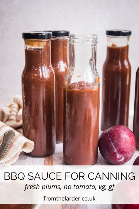 This Homemade Plum BBQ Sauce will become your new favourite condiment. Its deep rich flavour is tangy, and fruity with a spiced and smoky undercurrent. An incredibly versatile sauce which can be used as a dipping sauce, to accompany grilled meats or for basting and marinades. Soy free, gluten-free, vegan and no tomatoes. #FromTheLarder #GlutenFree #BarbecueSauce #BBQSauce #BarbequeSauce #Homemade #Vegan Paleo Bbq Sauce, Chicken Wing Marinade, Paleo Bbq, Plum Sauce, Gluten Free Sides, Best Pans, Grilled Meats, Gluten Free Dishes, Brown Sauce