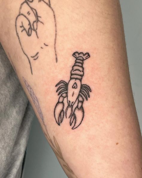 handpoked lobster 🦞 so cute so fun booking may! message me to enquire or use the form link in my bio to book 🙃 customs always welcome too evenings and Sundays also available @harmlesstattoo Braintree, Essex #handpoketattoo #stickandpoke #lobstertattoo #essextattoo #hertfordshiretattoo #suffolktattoo Lobster Tattoo, G Tattoo, Hand Poked Tattoo, Stick And Poke, Tattoo Flash, Couple Tattoos, Cricut Crafts, Girls Trip, Small Tattoos