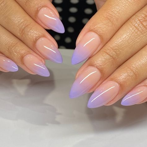 Purple Ombre Nails, Bright Nail Designs, Purple Nail Designs, Almond Acrylic Nails, Bright Nails, Purple Ombre, Prom Nails, Dream Nails, Classy Nails