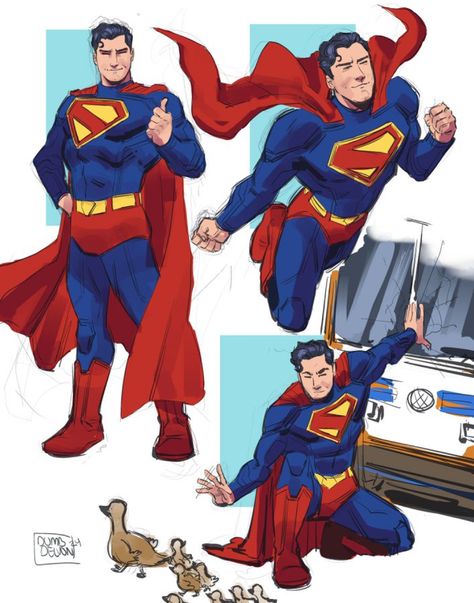 My Adventures With Superman Fanart, David Corenswet Superman, Superman Fanart, Superman Comic Art, Space Comic, Batman Armor, Drawing Superheroes, Dc Comics Wallpaper, Superman Family