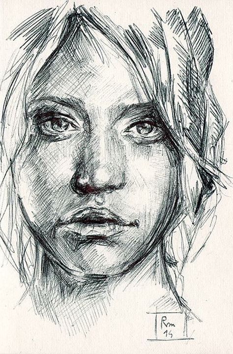 pencil sketch | 2021-08-01 Drawing Face Shapes, Drawing Faces For Beginners, Biro Portrait, Stylo Art, Biro Drawing, Biro Art, Ballpoint Pen Art, Pen Art Work, Tiger Drawing