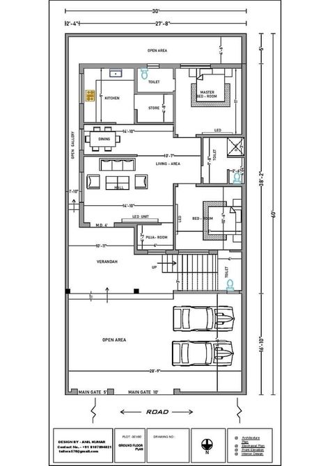 Contact us 8107894021 North Facing House Plan, North Facing House, Small House Plan, Puja Room, Building Plan, Front Elevation, Indian Home, Architecture Plan, House Designs Exterior