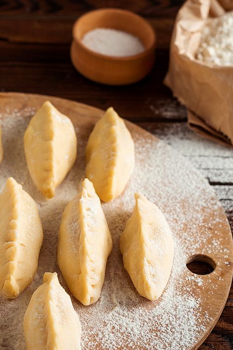 Sweet Farmer's Cheese Pierogi Farmer Cheese Pierogi Recipe, Farmers Cheese Pierogi Recipe, Pierogies Homemade, Cheese Pierogi Recipe, Pierogi Filling, Farmer Cheese, Farmer’s Cheese, Pierogi Recipe, Farmers Cheese