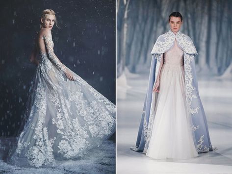 36 Breathtaking Ice Queen Inspired Wedding Dresses For Fairy Tale Brides! - Praise Wedding Icy Wedding Dress, Icy Blue Gown, Ice Queen Wedding Dress, Ice Queen Wedding, Sebastian Paolo, Snowflake Wedding Dress, Elsa Wedding Dress, Winter Wedding Outfit, Winter Gown