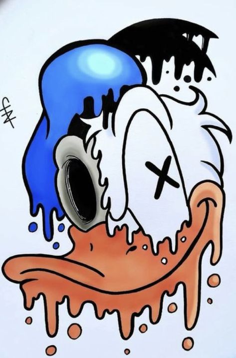 Yk2 Drawings Easy, Cartoon Drip Art, Graffiti Art Drawings, Graffiti Drawings, Middle Finger Funny, Easy Graffiti, Easy Graffiti Drawings, Hipster Drawings, Trippy Cartoon