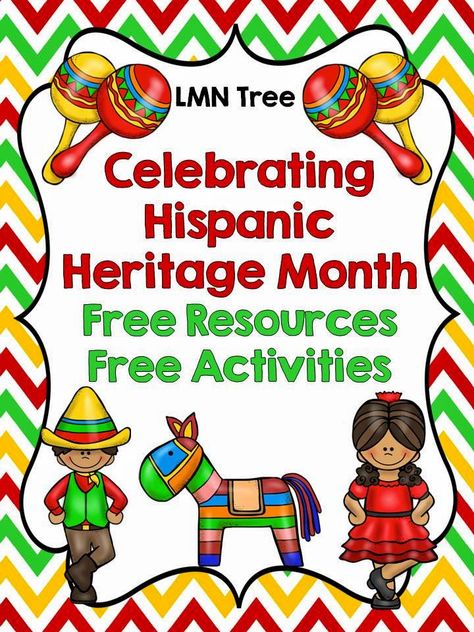 LMN Tree: Great Free Resources to Help Celebrate Hispanic Heritage Month Hispanic Heritage Month For Preschool, Hispanic Heritage Month Projects, Hispanic Heritage Month Activities Kids, Hispanic Heritage Crafts For Kids, Hispanic Heritage Month Crafts For Kids, Preschool Hispanic Heritage Month, Hispanic Heritage Month Preschool, Hispanic Heritage Month Activities Prek, Hispanic Month Activities