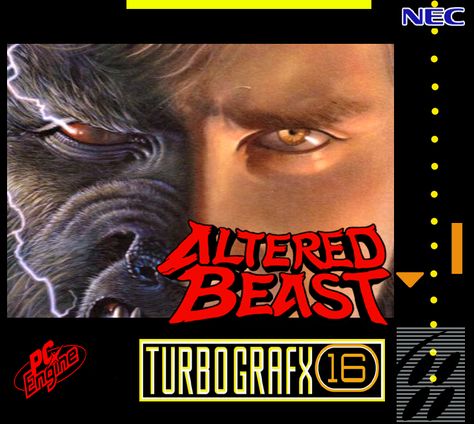 Altered Beast (TurboGrafx-16) Arcade Art, Altered Beast, Turbografx 16, Classic Mini, Box Art, Square, Movie Posters, Art, Film Posters