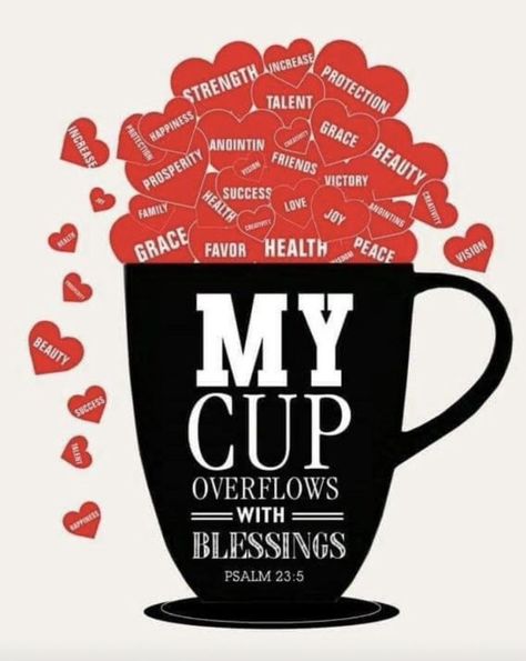 My Cup Overflows… – Heeearing With Heart My Cup Overflows, Morning Verses, 23rd Psalm, Psalm 23 5, Bible Quotes Images, Morning Blessings, Biblical Quotes, Bible Verses Quotes Inspirational, Bible Words