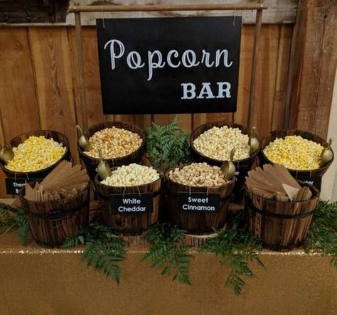 10 Graduation Party Food Bar Inspirations For The Best Party Ever - Society19 Wedding Snack, Wedding Bars, Popcorn Buffet, Graduation Party Food, Party Food Bar, Buffet Dessert, Sweet Buffet, Brunch Bar, Graduation Party Foods