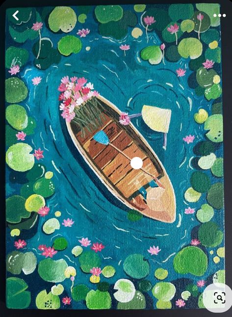 Nice Paintings Ideas, Fun Painting Ideas On Canvas Simple, Panting Photo Ideas, Rectangle Canvas Painting Ideas, River Painting Acrylic, Fun Acrylic Painting Ideas, Acrylic Painting Beginner, What Should I Paint, Cute Painting Ideas On Canvas