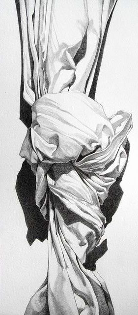 Drapery Drawing, Observational Drawing, Fabric Drawing, Ap Studio Art, Still Life Drawing, Ap Art, Chiaroscuro, Drawing Tutorials, White Photo