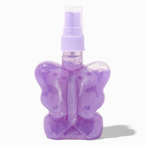 Getting Your Ears Pierced, Purple Stuff, Glitter Butterfly, Body Care Products, Purple Girls, Body Glitter, Pink Girly Things, Ariel The Little Mermaid, Purple Butterfly