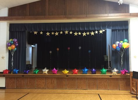 Talent Show Decorations, School Awards Ceremony, Stage School, Kids Talent, 5th Grade Graduation, School Awards, Preschool Graduation, Graduation Theme, Kindergarten Graduation