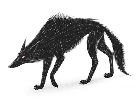 Big Bad Wolf by Julien Laureau | Dribbble | Dribbble Black Wolf Photography, Black Wolves, Wolf Drawings, Wolf Character, Wolf Illustration, 동화 삽화, Wolf Photography, Arte Peculiar, Wolf Drawing