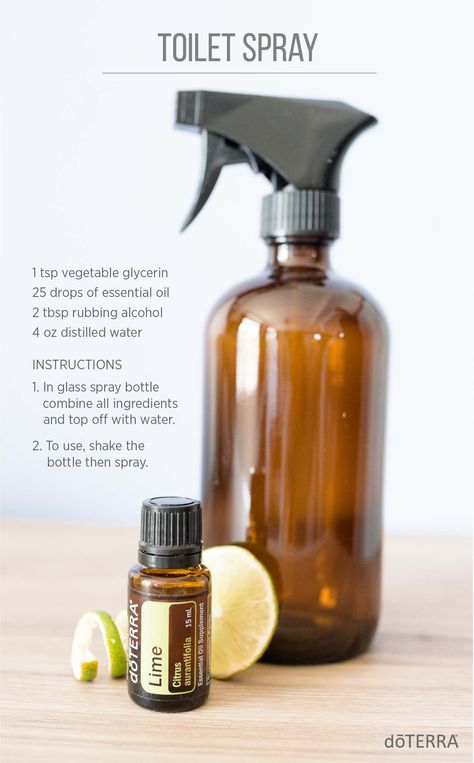 Doterra Essential Oils Recipes, Essential Oil Spray, Toilet Spray, Essential Oils Cleaning, Diy Essentials, Essential Oil Blends Recipes, Homemade Cleaning Products, Oil Diffuser Blends, Doterra Oils