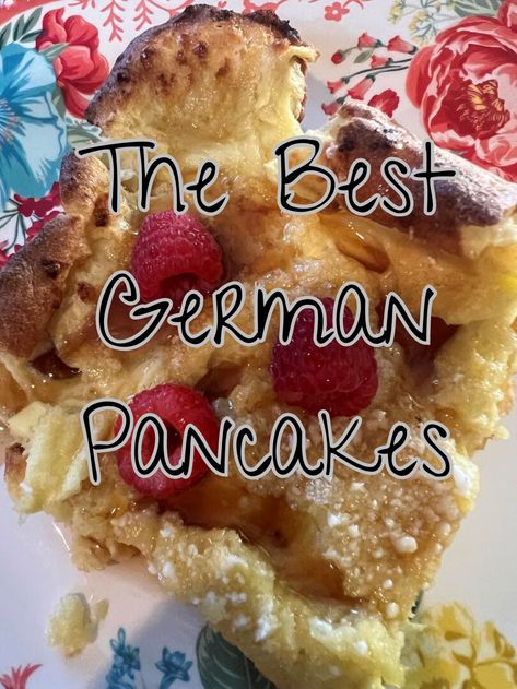 German Pancake Recipe, German Oven Pancake, Easy German Recipes, German Pancakes Recipe, Bread Pull Apart Recipes, German Foods, German Pancakes, German Baking, Fish Dinner Recipes