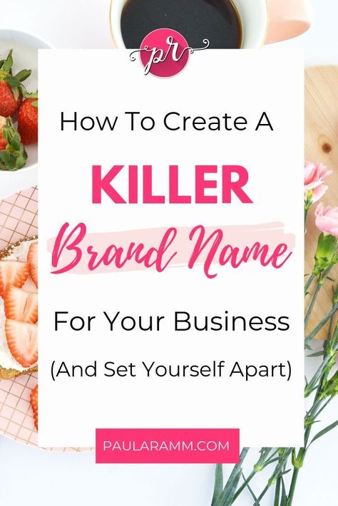 Are you struggling to come up with a brand name for your business? In this article, I will give you my top tips for creating a killer brand name for your website or business to set yourself apart… More How To Make A Brand Name, How To Come Up With A Business Name, Marketing Business Names, Brand Yourself, Of Logo Design, Network Marketing Tips, Attraction Marketing, Marketing Products, Mom Entrepreneur