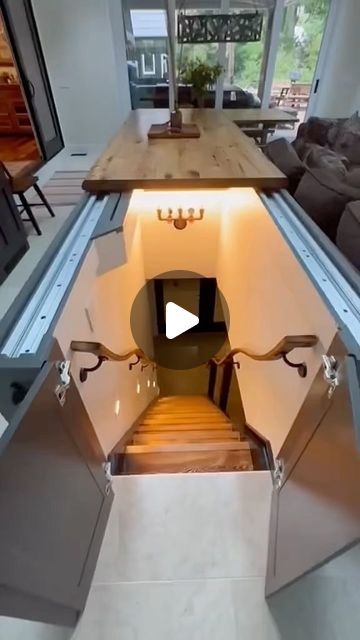 R͏E͏E͏L͏S͏ W͏O͏N͏D͏E͏R͏F͏U͏L͏ on Instagram: "#reelswonderful - #hiddenroom 😳 🎥 via TikTok/æǒ888œ Your thoughts?" Kitchen House Design, Hidden Rooms In Houses, Lilypad Arduino, Metal Sheet Design, Smart Bedroom, Crazy Houses, Kitchen Technology, Barndominium Ideas Exterior, Retirement House