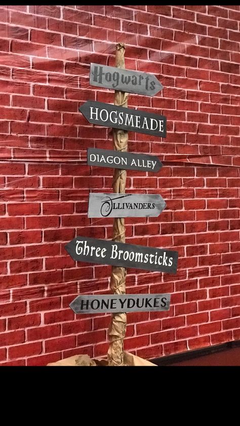 Hogwarts Birthday Party, Hogwarts Sign, Hogwarts Birthday, Harry Potter Halloween Decorations, Harry Potter Library, Harry Potter Mermaid, Harry Potter Train, Harry Potter Sign, Harry Potter Activities