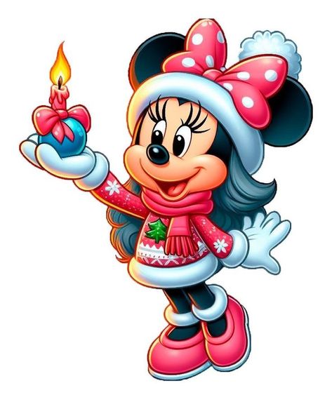 Disneyland Holidays, Minnie Mouse Pictures, Xmas Tags, Minnie Mouse Christmas, Minnie Christmas, Disney Friends, Disney Favorites, Minnie Mouse Party, Christmas Characters