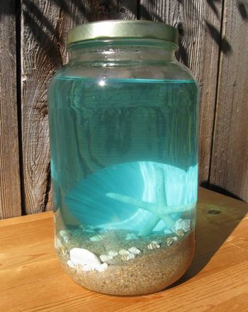 Activities: Create an Ocean in a Bottle...need to find a clear plastic container for the classroom though. Ocean In A Bottle, Scarf Sizes, Sand And Sea, Clear Plastic Containers, 2 Friends, Object Lessons, Sunday School Crafts, Beach Crafts, Summer Diy