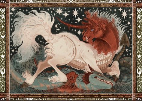 Loss Of Innocence, Arctic Expedition, 다크 판타지, Unicorn Art, Fairytale Art, Graphic Elements, Hayao Miyazaki, Medieval Art, A Unicorn