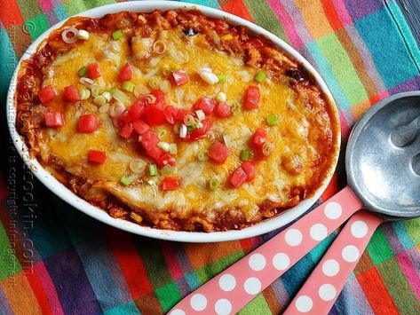 Chicken Tostada Casserole Tostada Casserole, Mexican Casserole, Beef Casserole Recipes, Chicken Recipes Casserole, Food Words, Chicken Casserole, Mexican Dishes, One Pot Meals, Main Dish Recipes