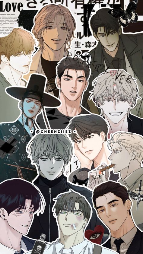 BL Manhwa | Phone Wallpaper/Lockscreen vers [ ⚠️DON’T REPOST/ RE-UPLOAD⚠️ ] Phone Wallpaper Lockscreen, Manhwa Men, Manhwa Wallpaper, Codename Anastasia, Chibi Wallpaper, Aesthetic Core, Wanderer Art, Anime Boy Sketch, Wallpaper Collage