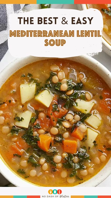 Mediterranean Lentil Soup White Lentil Soup, Lunch With Lentils, Daniel Fast Lentil Soup, Cabbage Lentil Soup Recipe, The Best Lentil Soup, Ground Beef Lentil Soup Recipes, Vegetable And Lentil Soup, Tuscan Lentil Soup, Mediterranean Lentil Soup Recipe