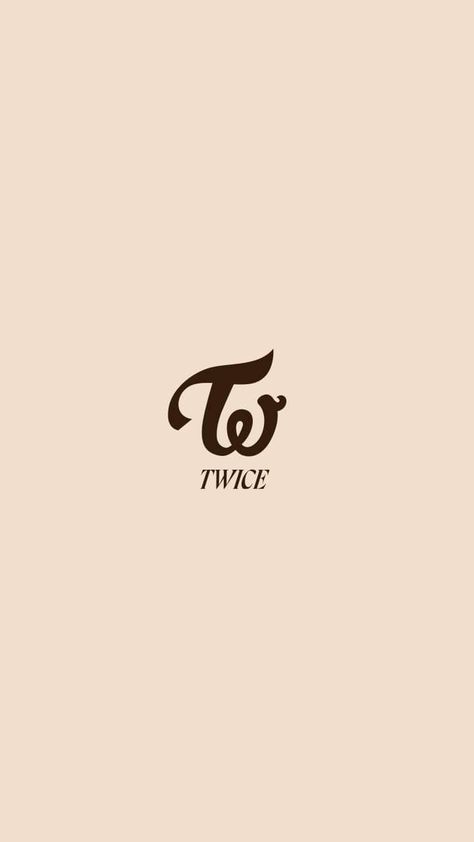 Twice Logo, Logo Twice, Twice Wallpaper, Twice Album, Twice Korean, Beige Wallpaper, Locked Wallpaper, Beige Aesthetic, Twitter Header