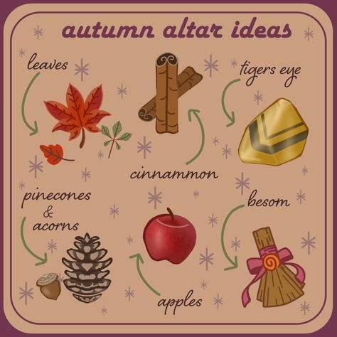 Mabon Altar Crystals, Happy Mabon Witches, Autumn Altar Ideas, Mabon Decorations Diy, Samhain Altar Ideas, Mabon Altar Ideas, Mabon Witchcraft, October Witchcraft, Autumn Witchcraft