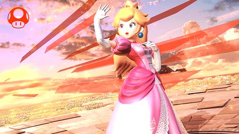 Peach Gif, Mario Princesses, Nintendo Mario Bros, Princess Toadstool, Super Princess Peach, Super Mario Princess, Super Princess, Nintendo Princess, Victory Pose