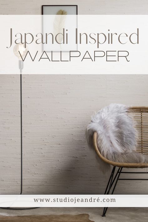 Discover the ideal Japandi inspired wallpapers for your home and which patterns and colours you need to use to achieve a Japandi interior. Whether you want to create a Japandi living room or a Japandi bedroom, getting the Japandi colour scheme correct is vital. A Japandi aesthetic is clean, considered and functional in it's design and the materials it makes use of. Japandi interior design is versatile and timeless. #japandiinterior #modernjapandi #japandicolourscheme #japandiaesthetic Japandi Pattern, Japandi Color Scheme, Muji Living Room, Monochromatic Wallpaper, Japandi Wallpaper, Living Room Japandi, Interior Wall Paper, Japandi Aesthetic, Japandi Bedroom