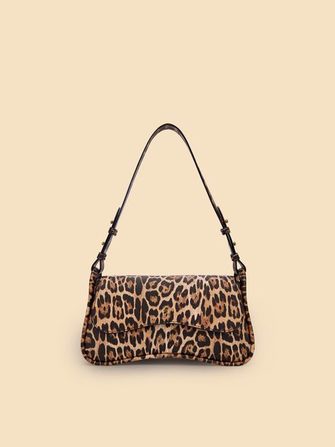 SINBONO Zoe Shoulder Bag  Brown leopard print - Sustainable Leather Bag Cheetah Print Purse, Leopard Print Purse, Fall Purse Trends, Trending Bags, Dr Wardrobe, Leopard Purse, Purse Trends, Leopard Print Bag, Leopard Bag