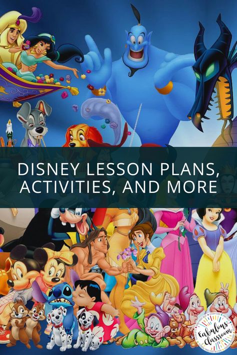 Need some free resources while stuck at home? These Disney activities, printables, lessons and more will keep your kids busy with their favorite characters for hours! #elearning #distancelearning #disney #lessonplans Disney Lesson Plans, Disney Day At School, Disney Classroom Theme, Disney Lessons, Disney Themed Classroom, Disney Camping, Disney Activities, Summer Camp Activities, Disney Movie Characters